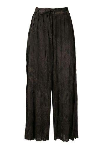 tie-dye palazzo trousers