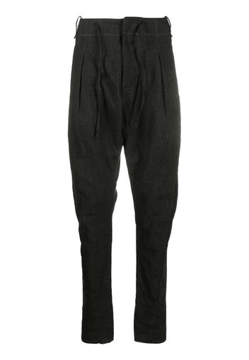 straight-leg drawstring trousers