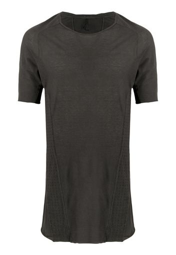 raw-hem long-line T-shirt