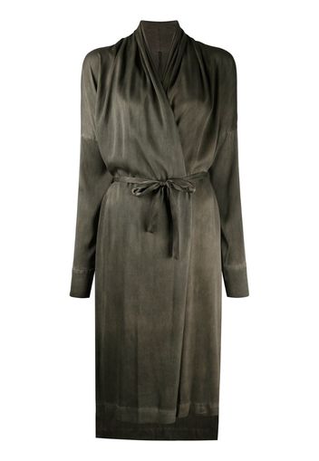 belted wrap dress