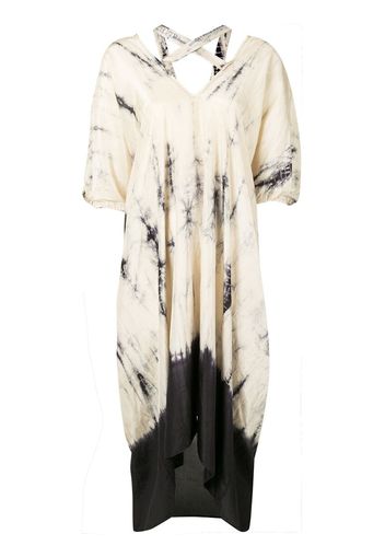 Vestito Plus con fantasia tie dye