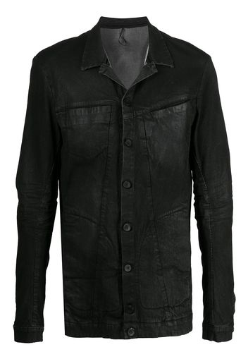 Masnada chest patch denim jacket - Nero