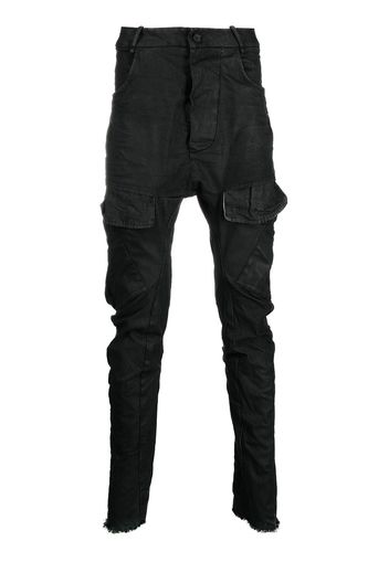 Masnada coated skinny-fit trousers - Nero