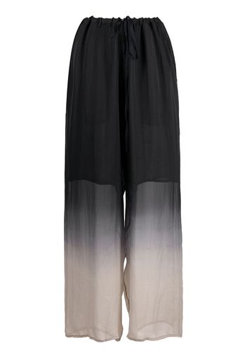 Masnada Pantaloni con fantasia tie dye - Nero