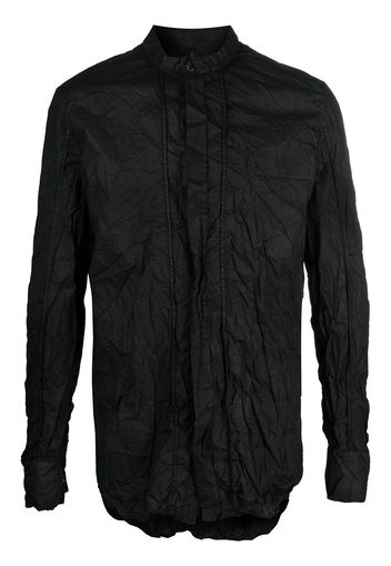 Masnada creased-effect shirt - Nero