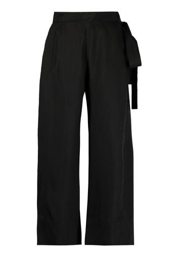 Masnada cropped flared-leg trousers - Nero