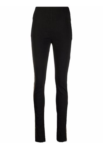 Masnada contrast-trim skinny trousers - Nero