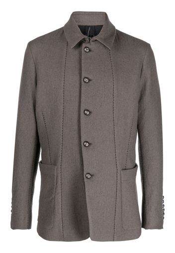 Masnada patch-pockets single-breasted jacket - Verde