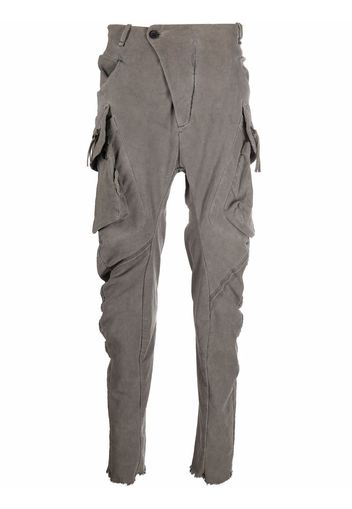 Masnada skinny-cut cargo trousers - Grigio