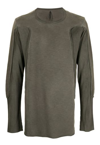 Masnada exposed-seam T-shirt - Marrone