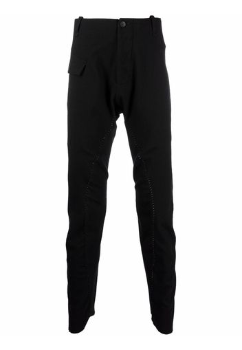 Masnada contrast-stitching detail trousers - Nero