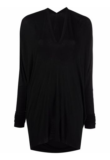 Masnada V-neck knitted top - Nero