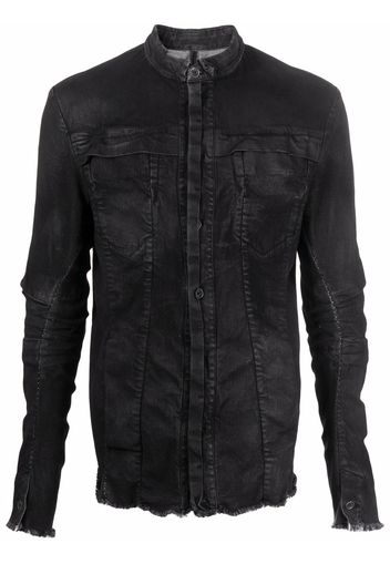 Masnada distressed-look denim jacket - Nero