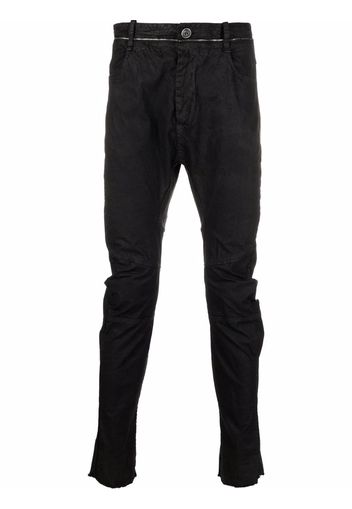 Masnada zip-detail skinny trousers - Nero