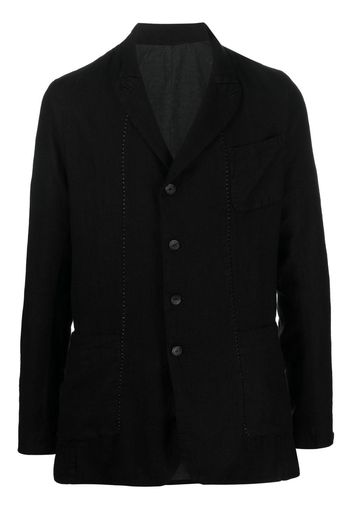 Masnada Giacca-camicia con inserti - Nero