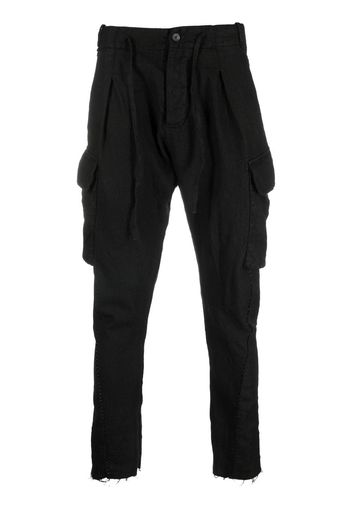 Masnada drawstring tapered trousers - Nero