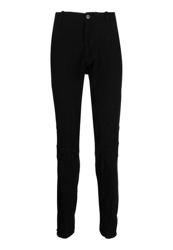 Masnada waffle-knit tapered-leg trousers - Nero