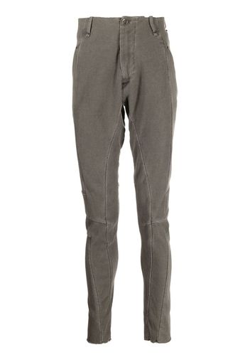 Masnada waffle-knit tapered-leg trousers - Grigio