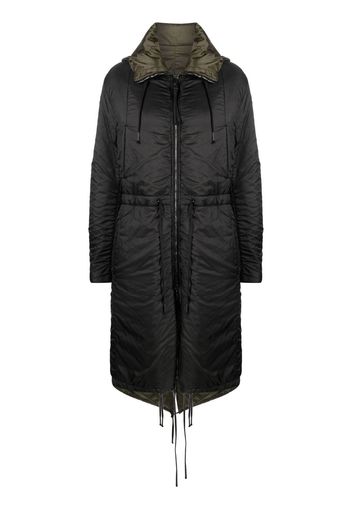 Masnada zip-up padded parka coat - Nero