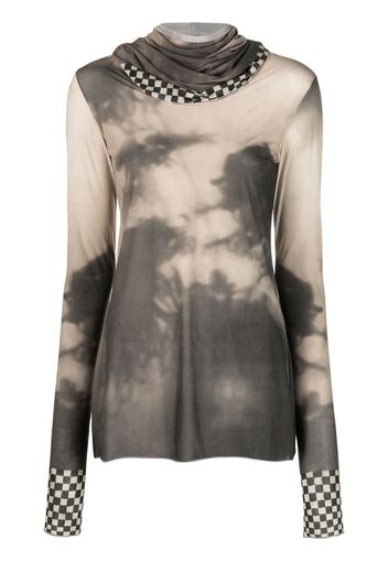 Masnada round-neck tie-dye T-shirt - Grigio