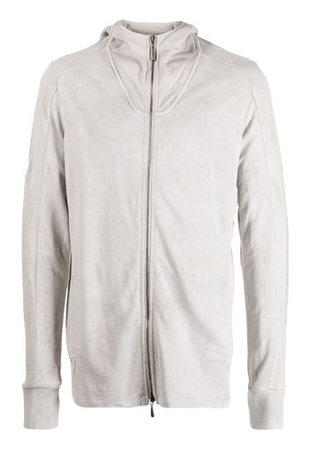 Masnada long-sleeve cotton hooded jacket - Grigio