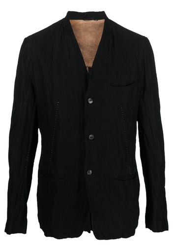 Masnada textured cotton-blend blazer - Nero