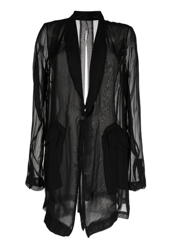 Masnada flared long-sleeved jacket - Nero