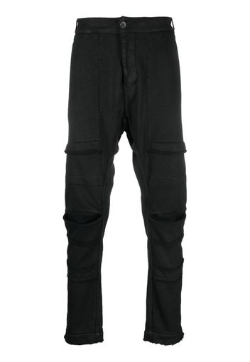 Masnada jersey tapered-leg trousers - Nero