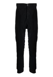 Masnada drop-crotch cotton trousers - Nero