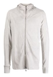 Masnada long-sleeve cotton hooded jacket - Grigio