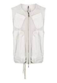 Masnada fully-perforated cotton waistcoat - Toni neutri