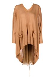 Masnada V-neck knitted blouse - Marrone