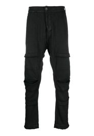 Masnada jersey tapered-leg trousers - Nero