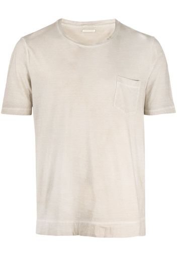 crew neck chest pocket T-shirt