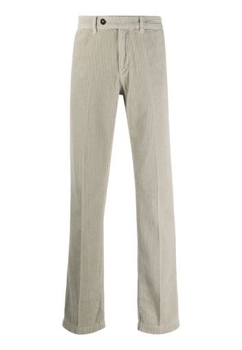 corduroy straight-leg trousers