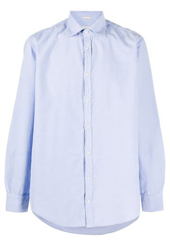 spread collar long-sleeve shirt