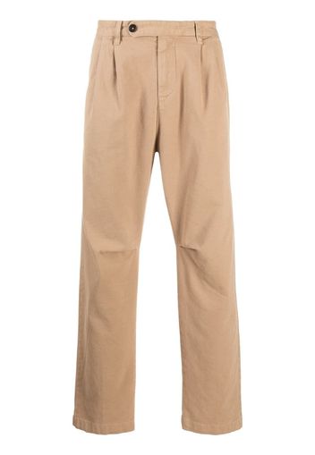 pleat-front chino trousers