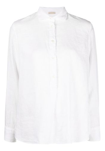 Massimo Alba spread-collar linen shirt - Bianco