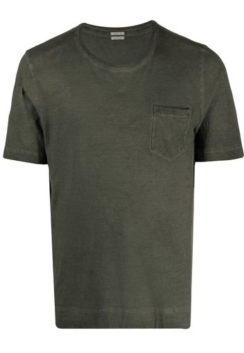 Massimo Alba T-shirt con taschino - Verde