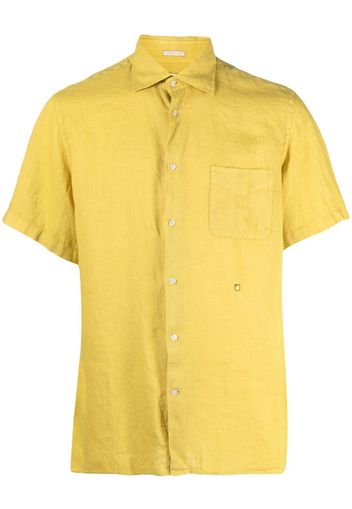 Massimo Alba Camicia con maniche corte - Giallo