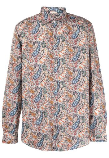 Massimo Alba Camicia con stampa paisley - Rosso