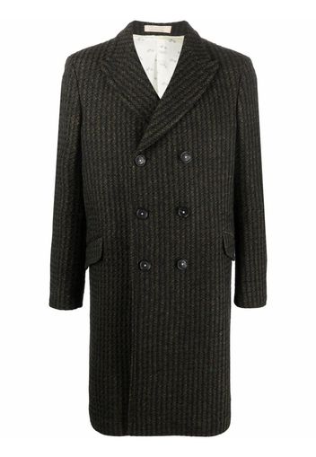 Massimo Alba Dodge striped double breasted coat - Verde