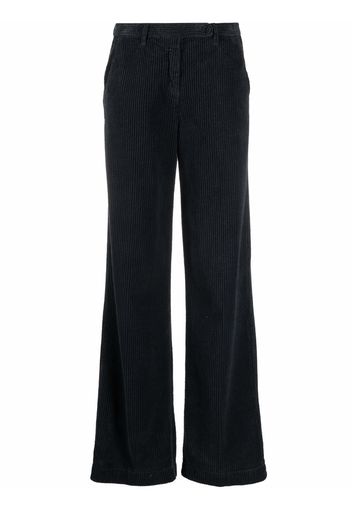 Massimo Alba corduroy flared trousers - Nero