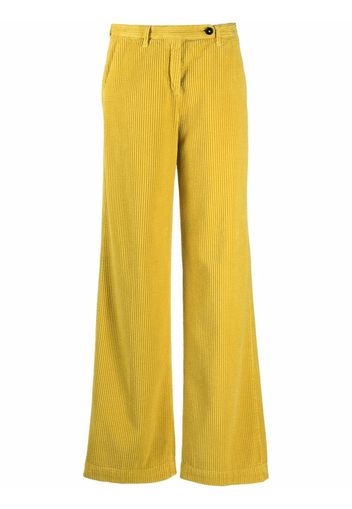 Massimo Alba corduroy flared trousers - Giallo