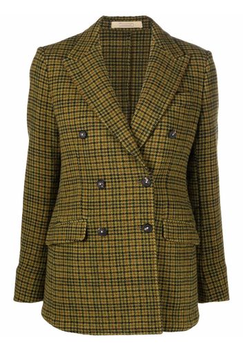 Massimo Alba Blazer con motivo pied de poule - Verde