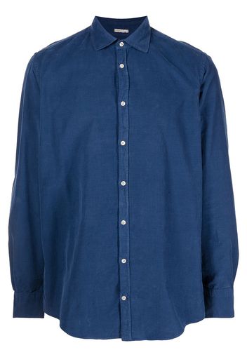 Massimo Alba baby-corduroy long-sleeved shirt - Blu