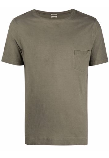 Massimo Alba T-shirt con taschino - Verde