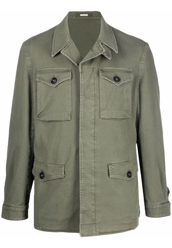 Massimo Alba flap-pocket military jacket - Verde