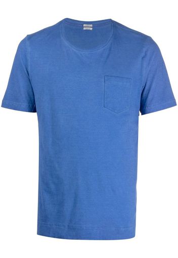 Massimo Alba T-shirt con taschino - Blu