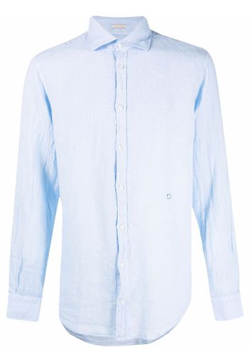 Massimo Alba button-down fitted shirt - Blu